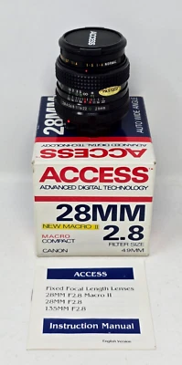 For Canon ACCESS 28mm New Macro II 2.8 Macro Compact in Original Box - Image 1 of 4