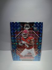 RASHEE RICE 2023 PANINI MOSAIC FOOTBALL BLUE REACTIVE PRIZM ROOKIE CARD RC #357