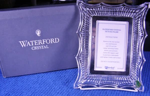 Waterford Crystal Scalloped 5 by 7 Picture Frame - New with Box & Label - Picture 1 of 6