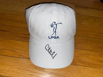 GOLFER GEORGIA HALL SIGNED LPGA GOLF LOGO NEW HAT COA - Image 1 of 3