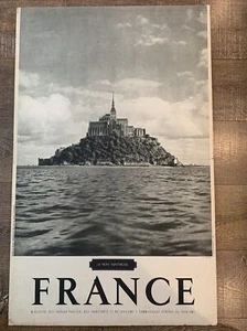 VTG ORIG Le Mont Saint-Michel - A. Bollinger French Tourism Bureau Travel Poster - Picture 1 of 10