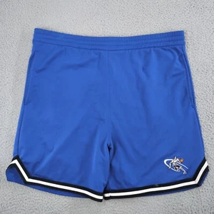 VTG AND1 Shorts Mens XL Blue Mesh Athletic Basketball High Rise Drawstring Logo - Picture 1 of 21