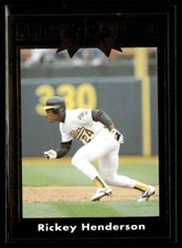 1992 Cartwright's Players' Choice Gold Rickey Henderson Gold Border New York