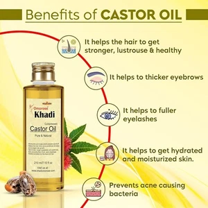 100% Pure Cold-Pressed Castor Oil Hexane-Free |7 fluid Oz x 5 - Picture 1 of 4