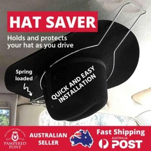 Car Hat Holder Saver Riding Helmet Akubra Equestrian Hard Spring Load Cover AU - Picture 1 of 13