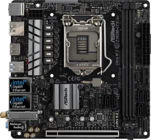 FOR ASRock Z390M-ITX/ac Motherboard LGA1151 DDR4 32G Dual GbE LAN HDMI DP Wifi-5 - Picture 1 of 2