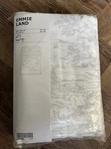Ikea Emmie Land Toile De Jouy Double Duvet Size 200 x 200cms With X4 Pillowcases - Picture 1 of 3