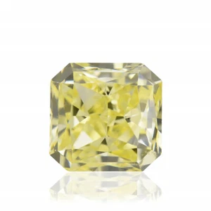 0,43 TCW Elegante Diamante Suelto Amarillo Corte Radiante Certificado GIA Piedra Preciosa Única - Imagen 1 de 9