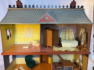 VTG Eden Madeline Old House in Paris Doll House with Furniture - Picture 1 of 24