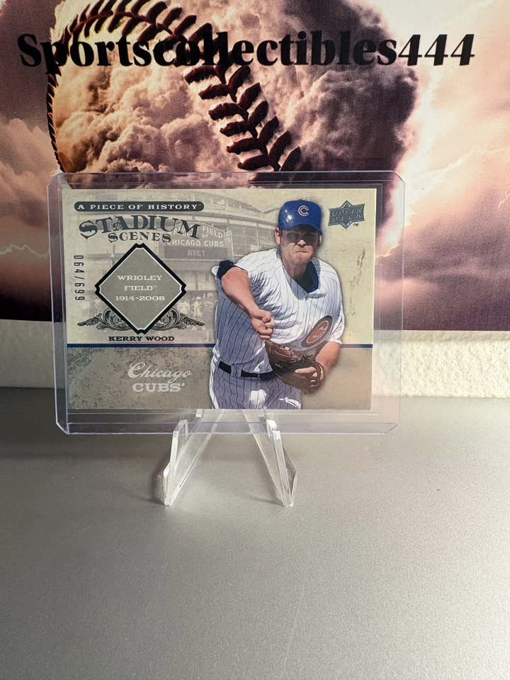 Kerry Wood 2008 Upper Deck Piece of History Stadium Scenes 64/699 Chicago Cubs Foto 1 de 1