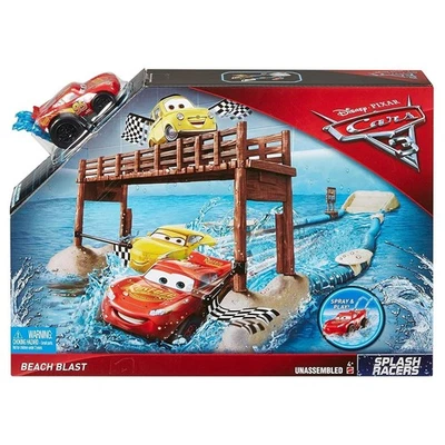 DISNEY CARS SPLASH RACERS BEACH BLAST JUEGO JUGUETE NUEVO - SIN TARIFAS EE. UU. Foto 1 de 2