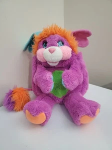 Pancake Popple Popples Plush Purple/Magenta Orange Green 15" Vintage 1980's - Picture 1 of 8
