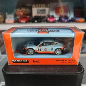 Chase - Tarmac Works x iXO - Porsche 911 GT3 R Gulf 12H 2018 GT3R in Container - Picture 1 of 1