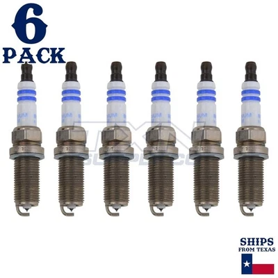 Paquete de 6 bujías dobles platino Bosch FR7NPP332 Foto 1 de 3