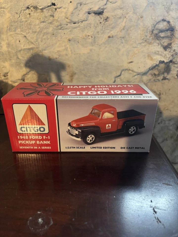 Citgo 1948 福特 F-1 皮卡车银行第 1/25 比例模型,1996 年第 7 系列 — 第 1/1 张图片