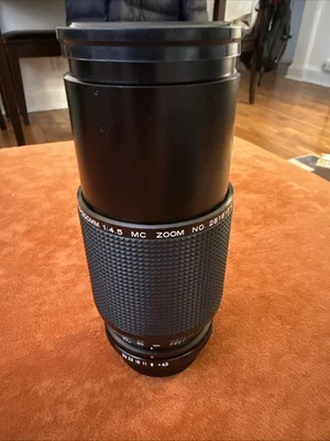 Lente zoom Vivitar 80-200 mm 1:4,5 MC montaje PK rosca de filtro 58 mm Foto 1 de 4
