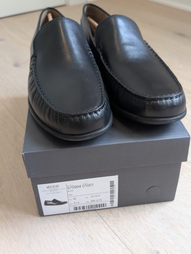 Mocassino Ecco Classic MOC 2.0 stile guida slip on EU 46 US 12 12.5 nuovo con scatola
