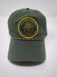 Smokey The Bear Only You Can Prevent Wildfire Snapback Sombrero Parche Verde con Cuerda - Imagen 1 de 9