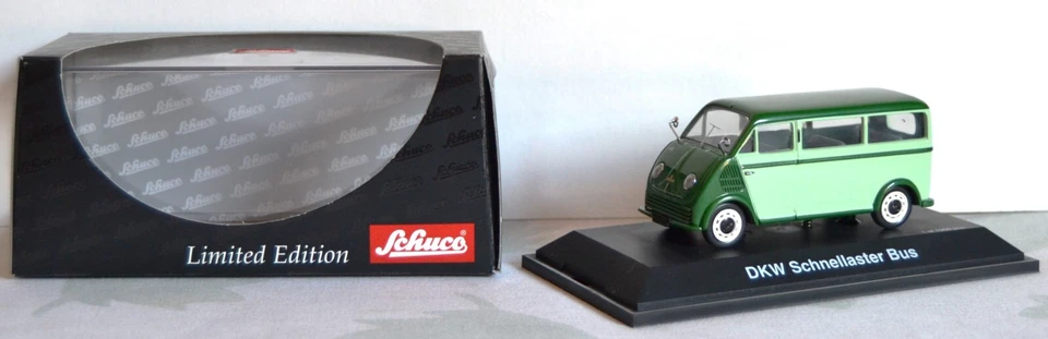 Schuco 1/43. DKW schnellaster 1954 minibus vitré. Réf. 02485. - Photo 1/1