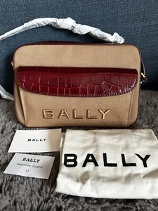 Bally Bar Daniel Embossed Leather Crossbody Bag WAC01T CV042 I1B9O - Picture 1 of 8