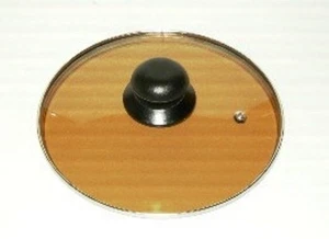 Glass Lid 32cm/12.60" Dia BrownTransparent Glass Guaranteed Quality - Picture 1 of 1