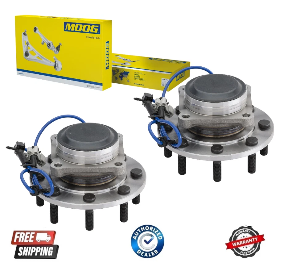 Conjunto de cojinete de cubo de rueda delantera MOOG para 01-06 Chevy Silverado 2500 HD 2x2 par Foto 1 de 1