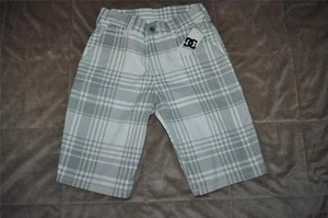 DC Shoes Boys Plaid Shorts ADBWS00011 White See Sizes NWT - Picture 1 of 3