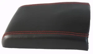 Fits 91-99 Mitsubishi 3000GT w/Red Stitch Real Leather Center Console Cover - Imagen 1 de 6