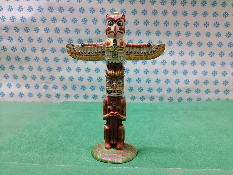 Totem Indien Natif Américain Old Wild West - Elastolin 70 Mm. - Photo 1/4