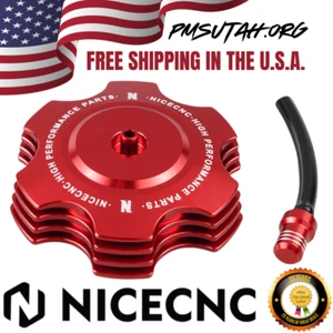 CNC Gas Cap 1987-2006 Yamaha Banshee YFZ 350 YFZ350 Fuel Tank Petrol ATV Red - Bild 1 von 11