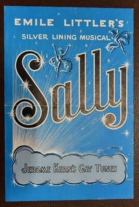 Small Theatre Flyer SALLY Wimbledon Theatre 1950's EDDIE CHILDS BILL LOWE - Picture 1 of 1