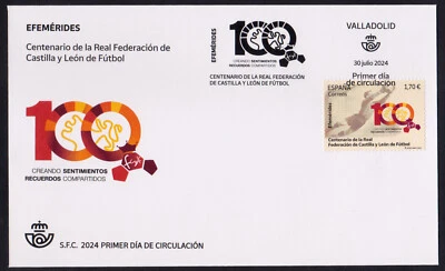 SPAIN - 2024 CENTENARY OF THE ROYAL FOOTBALL FEDERATION OF CASTILLA Y LEÓN - FDC - Image 1 of 4