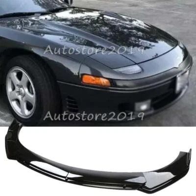 For Mitsubishi 3000GT Front Bumper Lip Splitter Spoiler Body Kit Glossy Black Foto 1 de 4