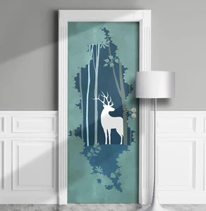 Magic Deer Türfolie, Potterheads, Peel'n'Stick, laminierter Aufkleber, Cover, Decal - Bild 1 von 14