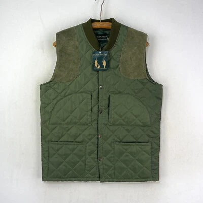 Clyde Valley Quilted Waistcoat Mens Small Green Padded Shooting Gilet Vest - Image 1 of 4