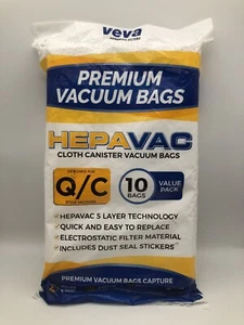VEVA 10 Pack KVBQ-10 Premium HepaVac Vacuum Bags Q/C Compatible Kenmore - Picture 1 of 4