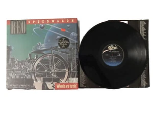 REO Speedwagon Wheels Are Turning Vinyl LP Epic 1984 CBS Records W/shrink - Imagen 1 de 12