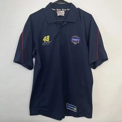Chase Authentics Jimmie Johnson Team Lowes Racing Polo Shirt Mens Size M Medium - Image 1 of 4