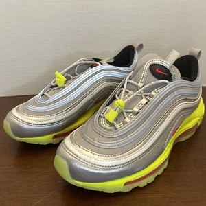Nike Air Max 97 RFT GS 'Silver Volt' Shoes Size 5Y BQ8437-002 - Picture 1 of 5