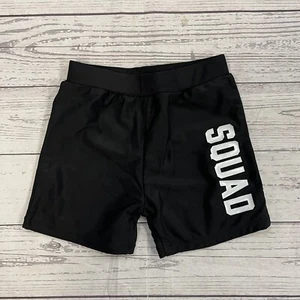 PatPat Toddler Boys Black “Squad” Swim Shorts Size 2t - Picture 1 of 7