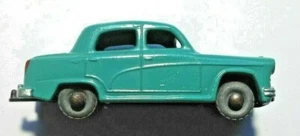 VINTAGE ORIGINAL 1957 LESNEY MATCHBOX #36 AUSTIN A5O, - GREY WHEELS - TURQUOISE - Picture 1 of 6