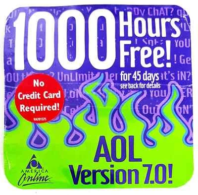 Pick Your Own Design! Beautiful AOL Collectible, Install Disc America Online CDs - Image 1 of 3