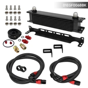 Universal 9 Reihe AN10 Ölkühler Kit + Ölfilter Adapter für Audi VW Volvo Toyota - Picture 1 of 9