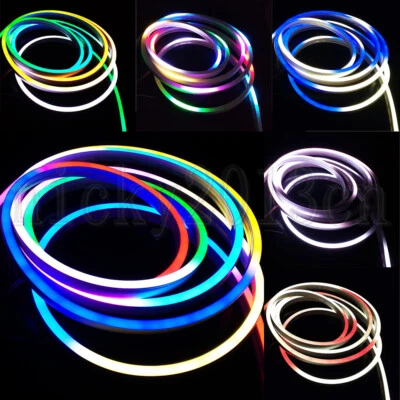 5M 12V WS2811 IC LED Neon Tube Light Rope 5050 RGB Belt Silica Gel Addressable - Image 1 of 4
