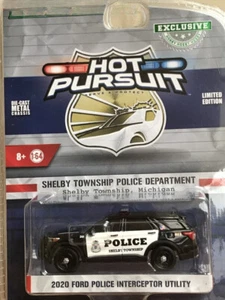 Greenlight 1:64 2020 Ford Police Interceptor Utility Hot Pursuit Collectible Car - Picture 1 of 3