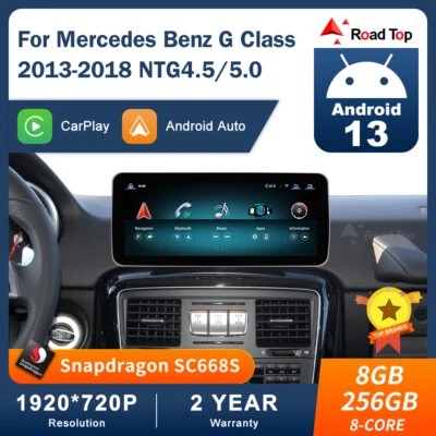 8+256G Android 13 Multimedia Carplay Screen For Mercedes Benz G Class 2013-2018 - Image 1 of 4