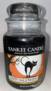 Candela Yankee HAPPY HALLOWEEN 22 oz da collezione ed LG barattolo candela liquirizia nera - Foto 1 di 4