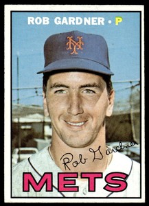 1967 Topps Rob Gardner NM COND New York Mets #217