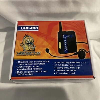VocoPro UHF-BP1 Headset Microphone & Wireless Bodypack (FOUR SETS) Frequency Q-T - Image 1 of 4