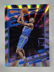 2021-22 Panini Donruss Holo Laser /149 Immanuel Quickley #6